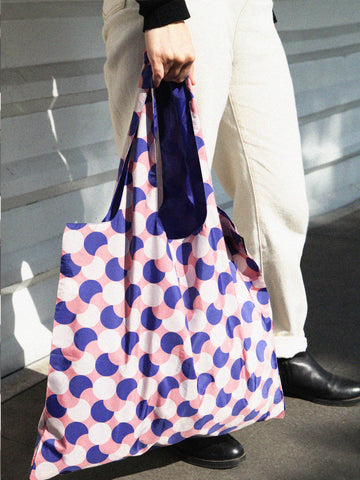 Moss Rose Recycled Poly Bag Geometric